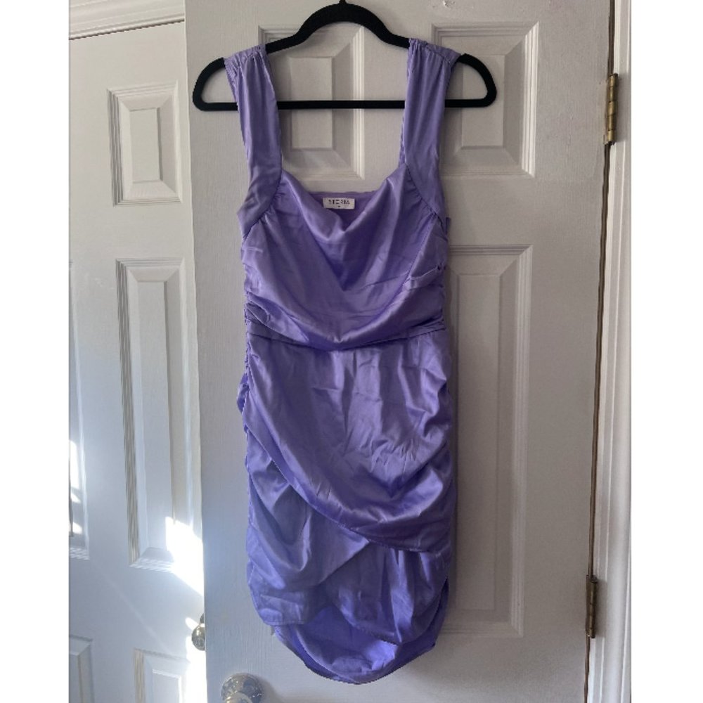 Purple mini dress